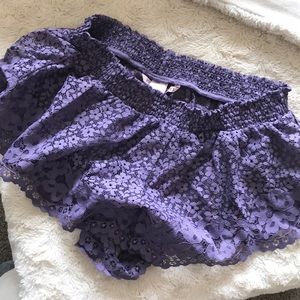 Purple lace Victoria’s Secret sleep shorts